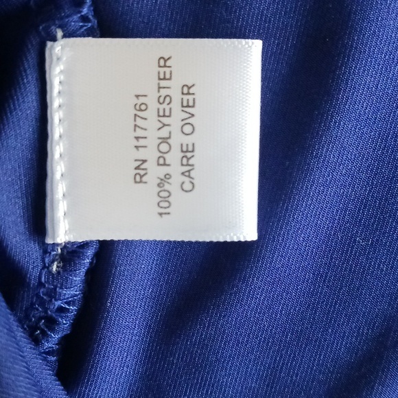 NWT NEW Glory Uniquely Designed Gold Chain Cut-Out Cobalt Blue Plus Size Tunic - Picture 12 of 12